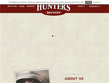 Tablet Screenshot of huntersbrewery.com